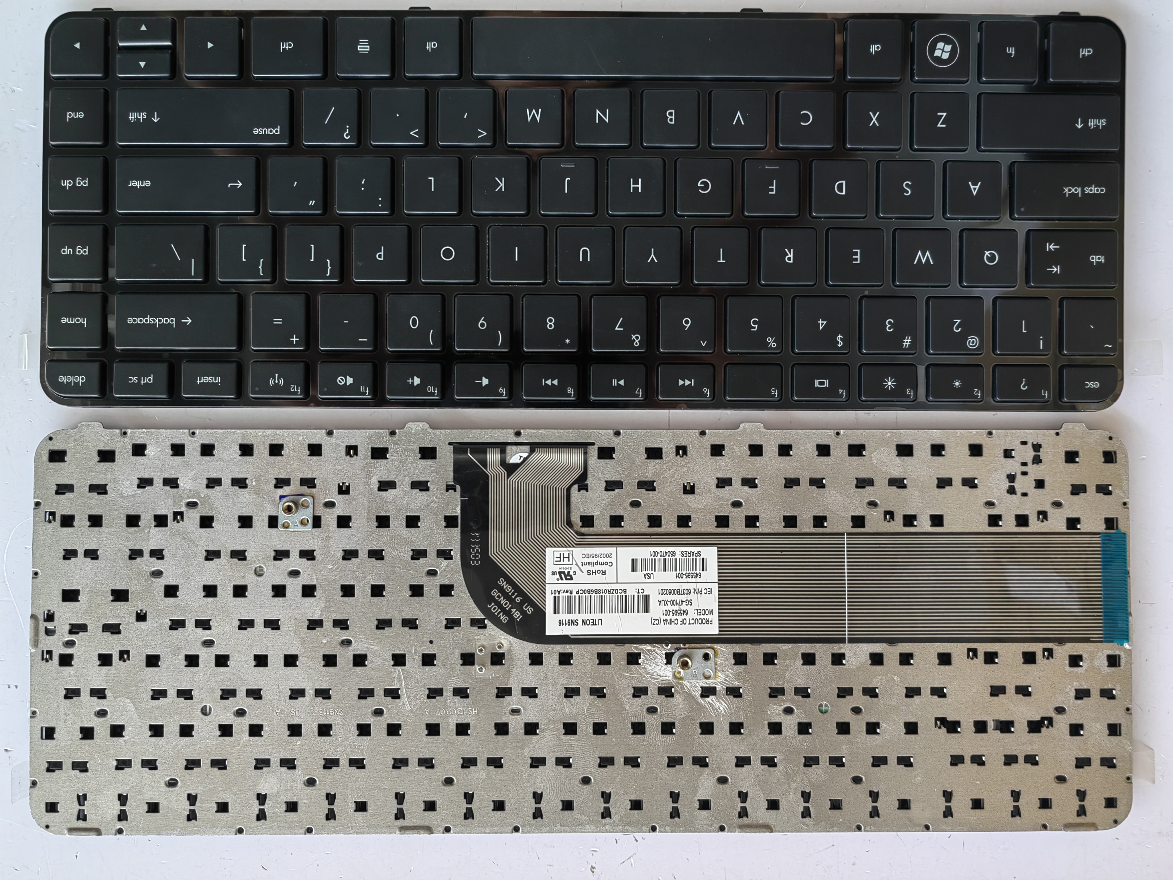 Picture of New Replacement Laptop Keyboard For HP DV4-5000 BLACK FRAME BLACK (OEM) US Layout
